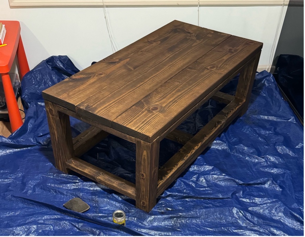 Table after stain